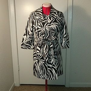 Forever 21 Zebra print Coat/Dress
